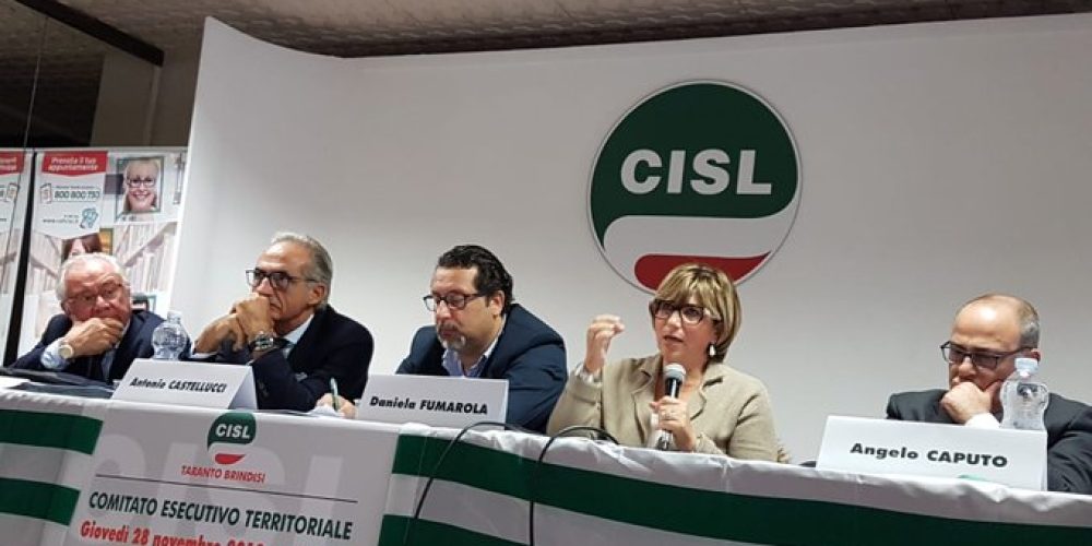 Formazione continua per il gruppo dirigente della CISL Taranto Brindisi