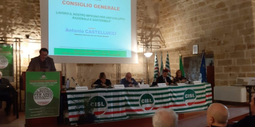 Consiglio generale CISL Taranto Brindisi