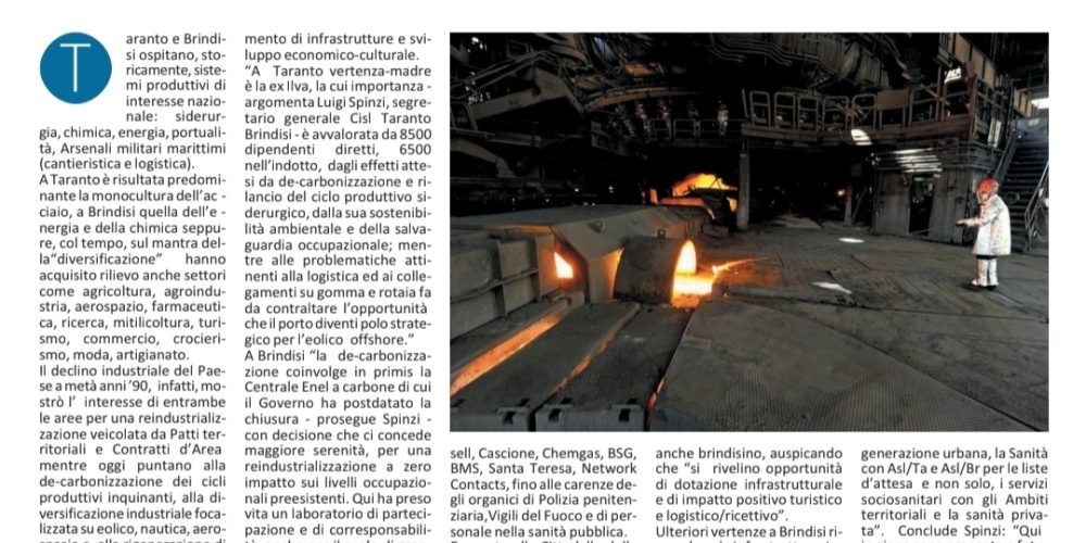 Taranto e Brindisi: in cercadi un’industria sostenibile