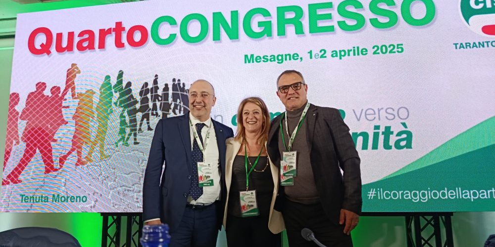 Luigi Spinzi, confermato Segretario Generale della Cisl Taranto Brindisi